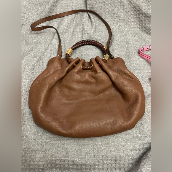 Michael Kors "Skorpios" Pebbled Leather Bag - Picture 3 of 16